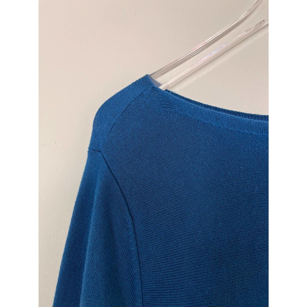 J. Jill Basic Blue Long Sleeve Lightweight Sweate… - image 5